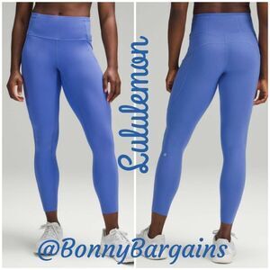 NWT Lululemon Fast and Free HR Tight 25" Wild Indigo